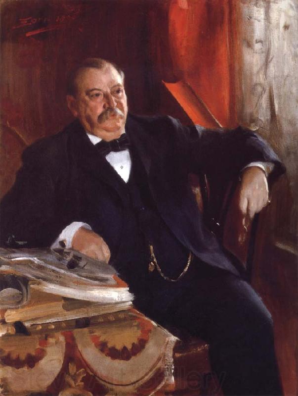 Anders Zorn President Grover Cleveland Spain oil painting art